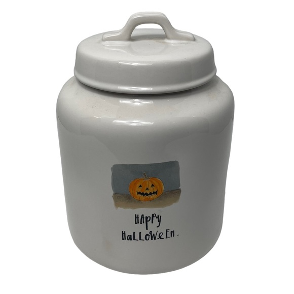 Rae Dunn Happy Halloween Canister NEW - Picture 1 of 8